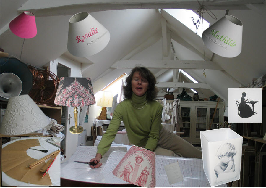 Michèle GERVAIS dans son atelier